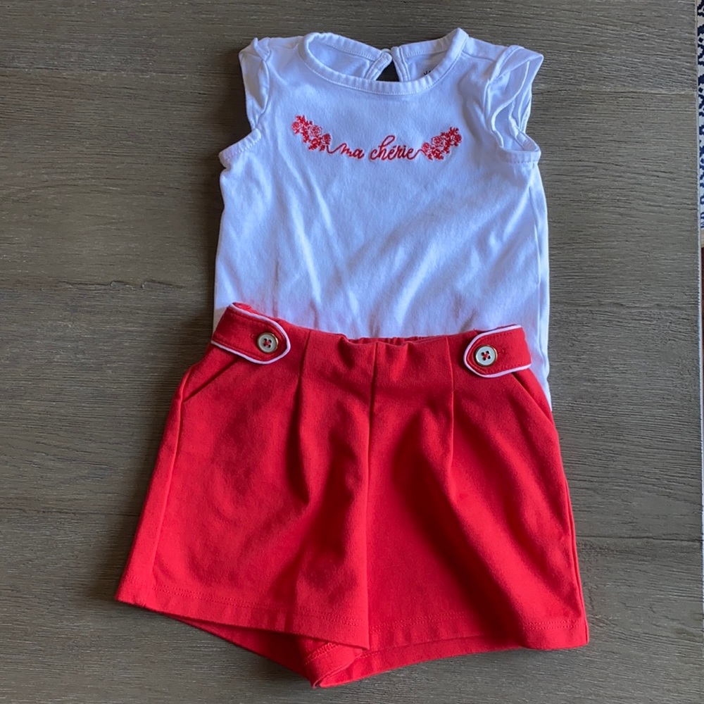 2 piece Janie & Jack outfit, size 6-12 months